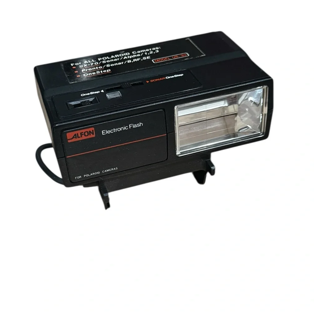 Polaroid US-30 Flash Unit +Flashbar 2-pack / SX 70 Sonar One Step Pronto Flash